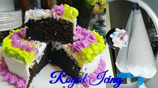 How to make ROYAL ICING FOR JAMAICAN | CARIBBEAN BLACK FRUIT RUM CHRISTMAS WEDDING CAKE BIRTHDAY #2