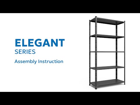 Navodila za montažo regala Elegant lakovaný, kovovy