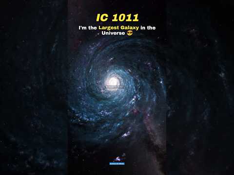 IC 1101 vs Largest Galaxy 👺👽 #shorts #space #earth