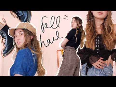 FALL HAUL ? (FALL HAUL ?thrifted clothes, new shoes + groovy pants)
