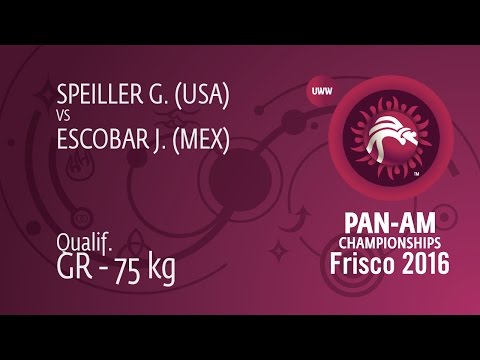 Qual. GR - 75 kg: G. SPEILLER (USA) df. J. ESCOBAR (MEX) by FALL, 7-0