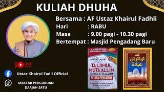 Download lagu 11.3.2026.RABU.KITAB TAALIMUL MUTAALIM MS 117. KASIH SAYANG & NASIHAT. AF USTAZ MOHD KHAIRUL FADHLI  mp3
