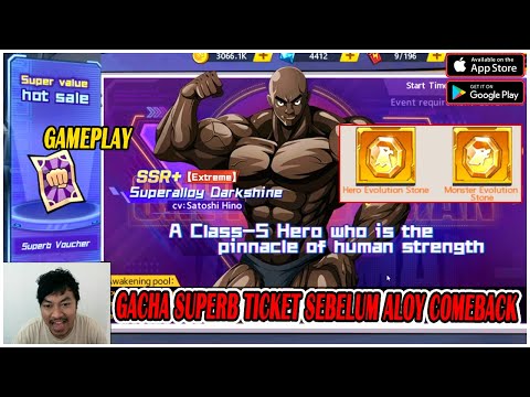 🔥🔥GACHA TICKET SUPERB UNTUK DAPATKAN EVOLUTION STONE [1%-100%] - ONE PUNCH MAN The Strongest