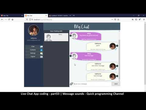 Live chat app | Part05 Javascript basics | Javascript AJAX HTML CSS JSON PHP MYSQL Tutorial