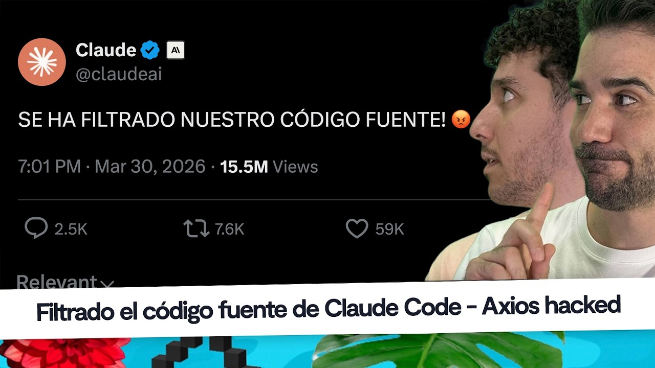 Noticias programación: Filtrado código fuente de Claude Code!, Fallo seguridad en Axios #CaféCodely