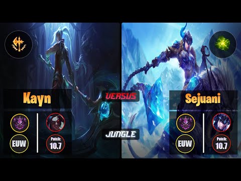 Master KAYN [Conqueror] (Jungle) VS  SEJUANI - Master EUW Patch 10.7