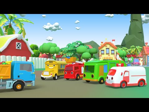 Rain Rain Go Away Song, Wheels on The Bus Dance | Cartoon Cars Animation Nursery Rhymes for Kids