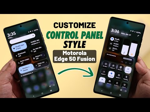 Change Control Panel Style on Motorola Edge 50 Fusion! [How to Customize]