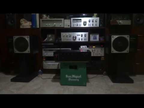 Sansui Au 207 amplifier technics sb-rx30 speaker demo 1