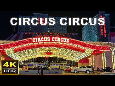 (4K HDR) Circus Circus Las Vegas Walk - October 2023