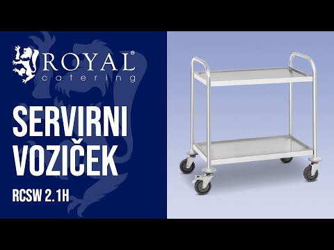 videoposnetek - Servirni voziček - 2 polici - do 150 kg