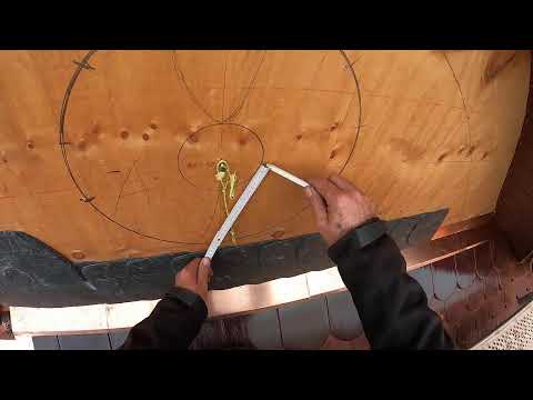 Schuppendeckung an Hechtgaube - Teil 2 - Schieferdecker Sachsen - Schieferblume decken - Ornament