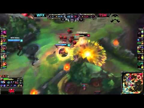LCS 2015 NA Spring W7D1 - WFX vs TSM - Awesome Bjergsen scape