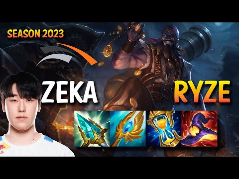 HLE Zeka RYZE vs LISSANDRA Mid - KR Ranked