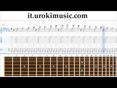 Lezioni di Chitarra Michael Jackson - Beat It Tutorial Spartito Parte#1 um-i276