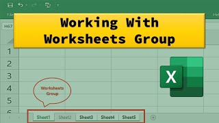 How to Group and Ungroup Worksheets in Excel | changes made in multiple sheets | grouping worksheets