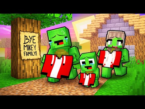JJ Family is LEFT FOREVER in Minecraft! (Maizen)
