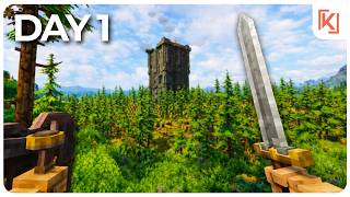 DAY 1 In This INCREDIBLE Blocky RPG Survival Game...