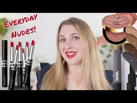 Rouges à lèvres mats GIVENCHY Le Rouge Velvet, blush YSL Hot Mauve et fards à paupières liquides ...