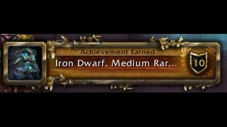 Blast from the Past: Iron Dwarf, Medium Rare Achievement 6.0.3 Level 100