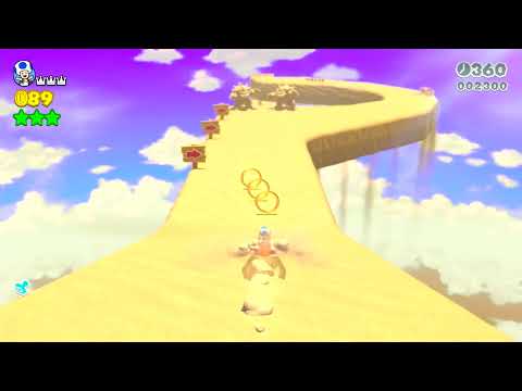 Super Mario 3D World [Switch] 8-2 Itemless Speedrun - Time: 86 (Tied WR)