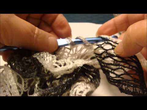 Left Handed Crocheted Sashay Scarf