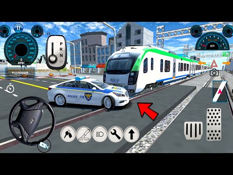 3D Driving Game #1 Police Car VS Train! Cars game Android gameplay