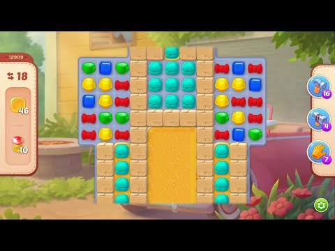 Homescapes Level 12909 No Boosters Gameplay #Bubunka