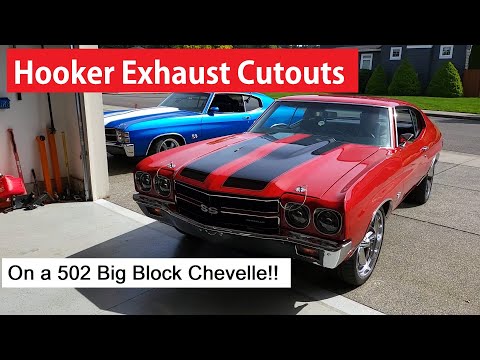 Hooker Exhaust Cutouts Installed on a 1970 Chevelle SS