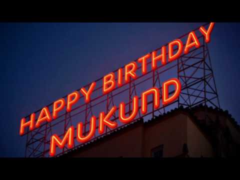 Happy Birthday Mukund