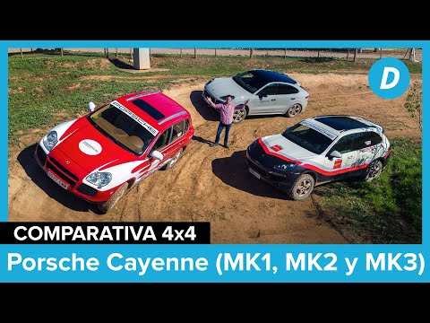 Comparativa 4×4 ¡al límite!: Porsche Cayenne (Mk1, Mk2, Mk3) ENFRENTADOS en OFF ROAD | Diariomotor