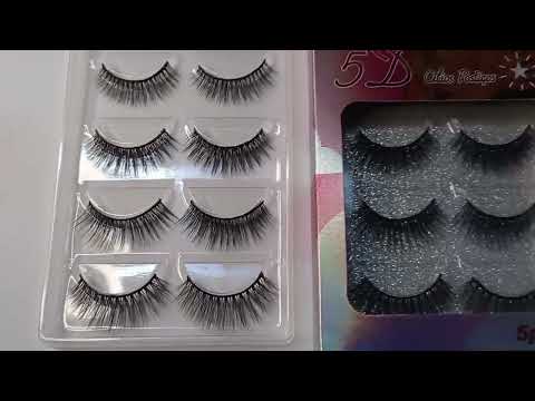 CARTELA CÍLIOS POSTIÇOS 5D 5 PARES SABRINA SATO