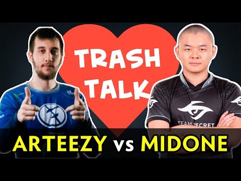 Arteezy vs MidOne — nonstop friendly trash talk