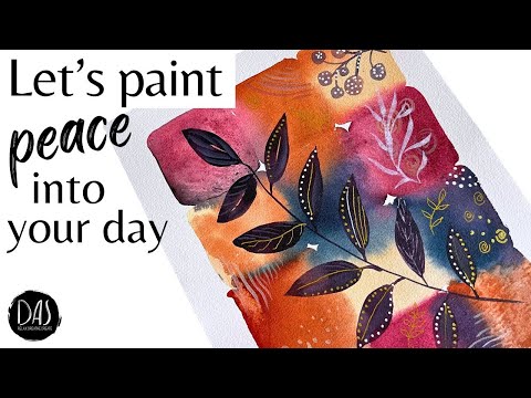 Let’s Paint Peace — Calm Watercolor Practice with Special Texture Techniques 