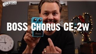 Video thumbnail for BOSS CE-2w WAZA Craft Chorus Pedal by Andertons Music Co