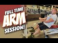 FULL TIME ARM SESSION WITH THE FULL TIME BODYBUILDER.