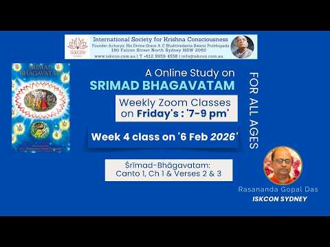 Wk4 SB Class  Canto 1 Ch 1 Verses 2 & 3 : 6 Feb 26