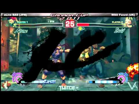 Canada Cup Gaming 2011 SSF4AE eLive BAS JPN vs WSO Fword EU