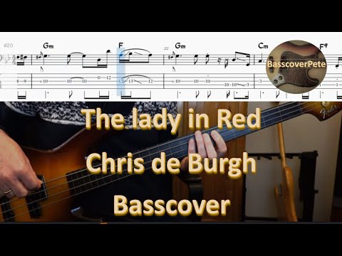 Chris de Burgh The Lady In Red. Bass Cover Tabs Score Chords Transcription. Bass: Pino Palladino