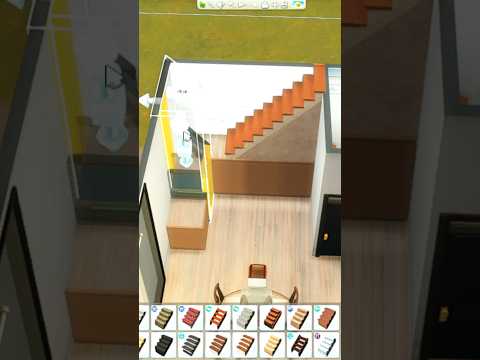 The sims 4 TIPS for STAIRS (saving space w/ platform) #sims4stairs #sims4shorts #savingspace