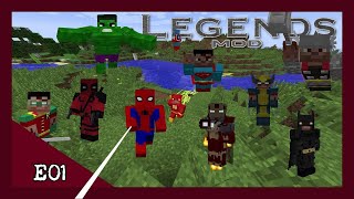 Be your fave super hero! Minecraft Legends Mod+ - E1