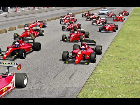 Ferrari F1 2018 vs All Ferrari F1 Cars - Old Monza