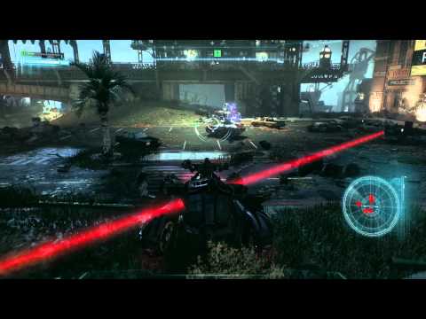 Batman: Arkham Knight - Destroy The Squadron of Drone Tanks Outside Panessa Studios Gameplay PS4
