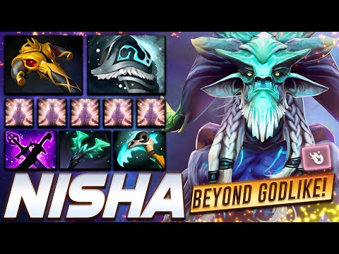 Nisha Leshrac Godlike Magic Force - Dota 2 Pro Gameplay [Watch & Learn]