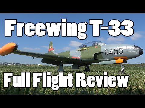 Freewing T-33 Luftwaffe 80mm EDF, Full Flight Review