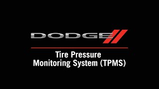 Tire Pressure Monitoring System (TPMS) | How To | 2020 Dodge Grand Caravan