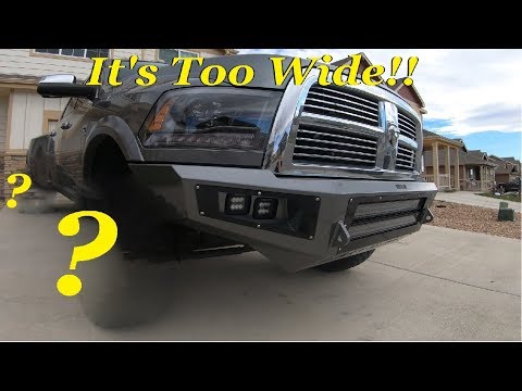 6.7 Cummins Dually gets WIDE Wheels and Tires -CAN'T FIT IN A LANE (6.7 Dually CH 4)