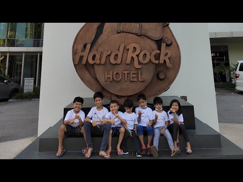 Adam & Adryan short vacation to Hard Rock Hotel Penang with cousins