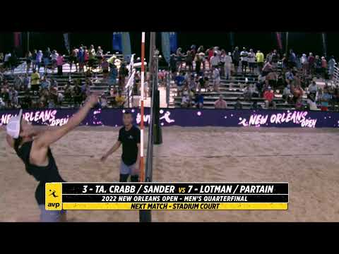 AVP NOLA 2022 | Crabb/Sander vs. Lotman/Partain | Stadium Court | Pro Series