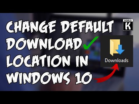Change Default Download Folder Location in Windows 10 Easily - Hindi Urdu Tutorial